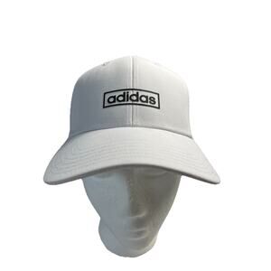 Adidas Womens Fit Core Hat Cap Adjustable Climalite White w/Black Lettering NWT